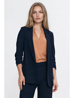 NIFE NIFE Marynarka Z114 Granatowy Regular Fit