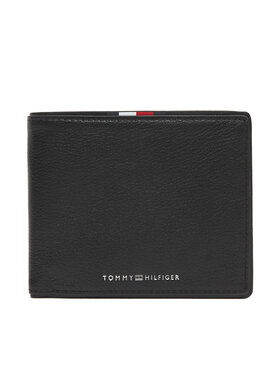 Tommy Hilfiger Tommy Hilfiger Portafoglio grande da uomo Th Corp Cc & Coin AM0AM13740 Nero