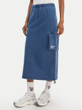 Reebok Reebok Midi sijonas Naida RK25487CCW Mėlyna Regular Fit