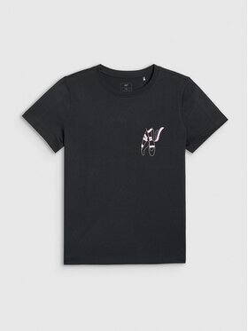 4F 4F T-Shirt URBAN COMMUTER Czarny Regular Fit