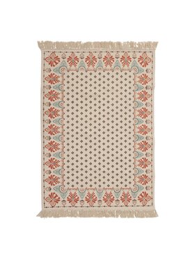 MIAhome MIAhome Dywan bawełniany z nadrukiem Ikat 120x170 cm Beżowy