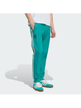 adidas adidas Spodnie materiałowe 158314 Zielony Slim Fit