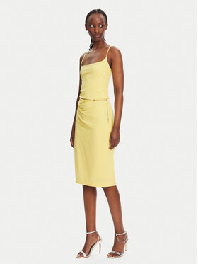 HUGO HUGO Rochie cocktail 50536465 Galben Slim Fit
