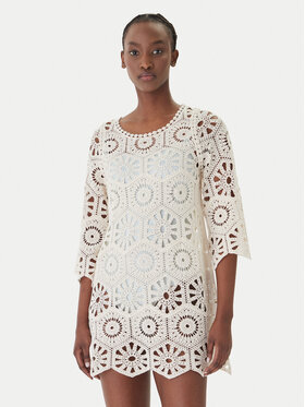 Banana Moon Banana Moon Плажна рокля Mishka Sunlight MXX11 Екрю Regular Fit