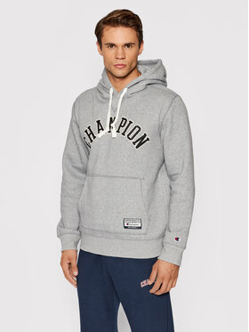 Champion Champion Bluza Collegiate Logo 216569 Szary Comfort Fit
