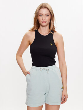 Lyle & Scott Lyle & Scott Top Ribbed Vest TSW1604V Čierna Slim Fit