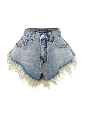 MissDenim MissDenim Džínové šortky Skorts Modrá Regular Fit