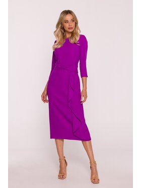 Stylove Stylove Sukienka elegancka s425 Fioletowy A-Line Fit
