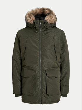 Jack&Jones Parka Construct 12258406 Zelena Regular Fit