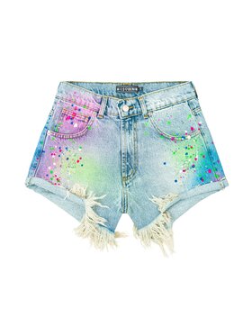 MissDenim MissDenim Szorty jeansowe Boyfriend Kolorowy Boyfriend Fit