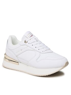 Tommy Hilfiger Tommy Hilfiger Superge Elevated Feminine Leather Runner FW0FW07108 Bela