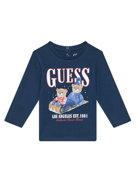 Guess Guess Bluză I5BI00I3Z14 Albastru Regular Fit