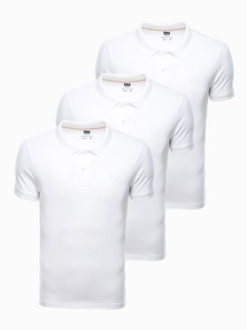 Ombre Ombre Polo Z28 Biały Regular Fit