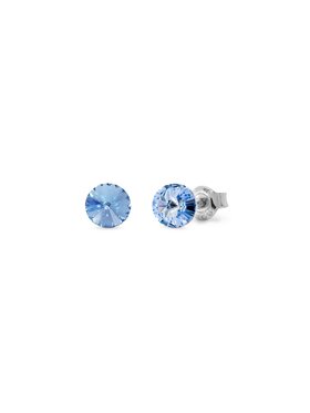 Fugart Fugart Kolczyki Kolczyki z kryształami Swarovskiego Spark Candy Studs Small K1122SS29LS Niebieski