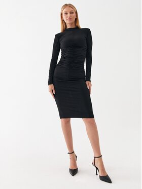 Silvian Heach Silvian Heach Коктейлна рокля GPA23186VE Черен Regular Fit