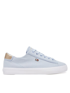 Tommy Hilfiger Tommy Hilfiger Sneakers Vulc Canvas Lace Up Sneaker FW0FW08647 Albastru celest