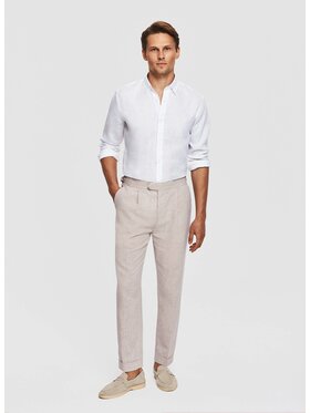 Pako Lorente Pako Lorente Spodnie materiałowe P26SF-WX-004 Beżowy Regular Fit