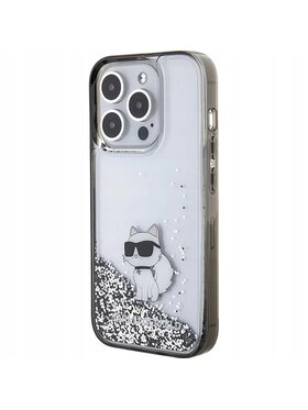 KARL LAGERFELD KARL LAGERFELD Etui na telefon Hardcase Liquid Glitter Choupette Przezroczysty