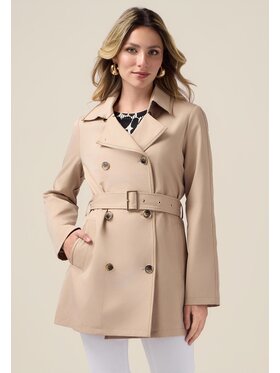 Oltre Oltre Płaszcz zimowy 0047R000438N002 Kremowy Regular Fit