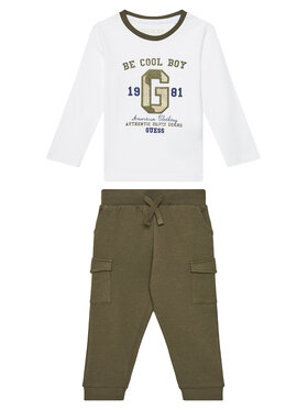 Guess Guess Completo maglietta e pantaloni N5YG06 K8HM4 Bianco Regular Fit