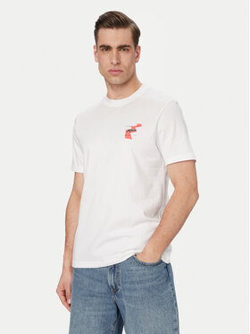 BOSS BOSS T-Shirt Movement 50561872 Krémová Regular Fit