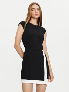 Imperial Imperial Kokteiļkleita AFAKIJX Melns Slim Fit