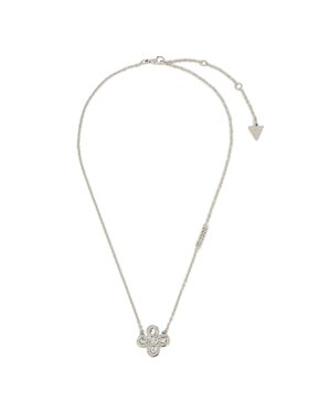 Guess Guess Ogrlica Amazing Blossom JUBN03 057JW Srebrni premaz od rodija