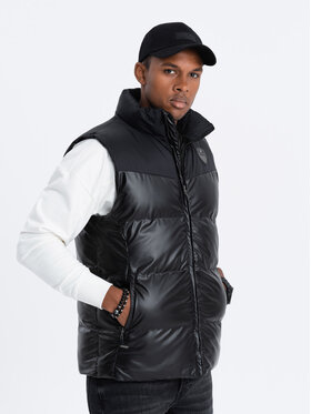 Ombre Ombre Kurtka przejściowa OM-JAVJ-0113 Czarny Regular Fit