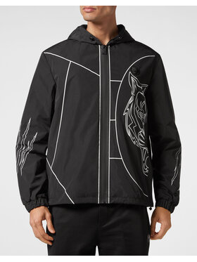 Plein Sport Plein Sport Wiatrówka 387 Czarny Regular Fit