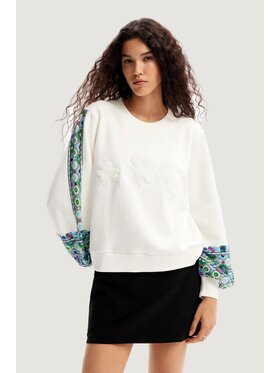 Desigual Desigual Bluza PAT Biały To Fit