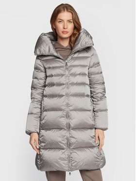 Add Add Пухено яке 6AW227 Сив Regular Fit
