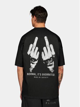 MADE BY SOCIETY MADE BY SOCIETY T-Shirt Silent Form - T17847 Czarny Basic Fit