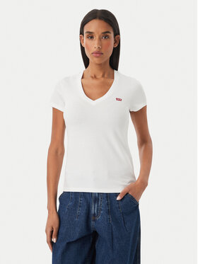 Levi's® Levi's® T-Shirt Perfect V-Neck Tee 85341-0002 Biały Regular Fit