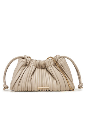 Calvin Klein Calvin Klein Kabelka Plisse Mini Drawstring Bag LV04F3077G Écru