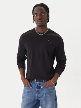 G-Star Raw G-Star Raw Majica z dolgimi rokavi Nifous D25076-D976 Črna Regular Fit
