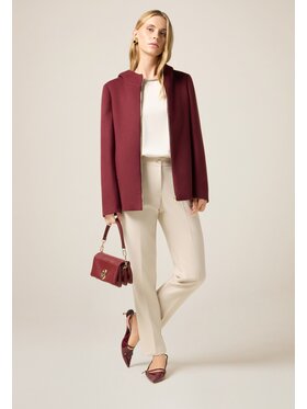 Oltre Oltre Pantaloni di tessuto P017R109099N002 Bianco Regular Fit