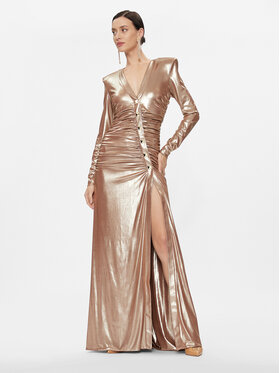Babylon Babylon Abendkleid T_S00833 Goldfarben Regular Fit