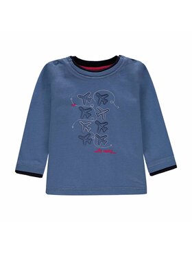 Kanz Kanz Bluzka 1842461-3064 Niebieski Basic Fit
