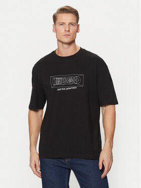 HUGO HUGO T-krekls Nufrancos 50532095 Melns Regular Fit