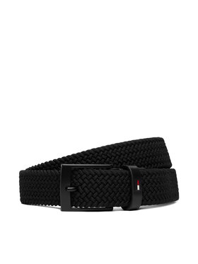 Tommy Hilfiger Tommy Hilfiger Pánsky opasok Adan 3.5 Elastic AM0AM13824 Čierna