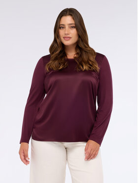 Fiorella Rubino Fiorella Rubino Bluzka G248L008560N029 Bordowy Regular Fit