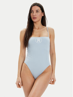 Tommy Hilfiger Tommy Hilfiger Jednodílné plavky UW0UW05393 Světle modrá