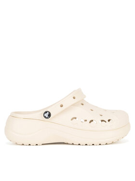 Crocs Crocs Klapki BAYA PLATFORM CLOG 208186-11S Beżowy