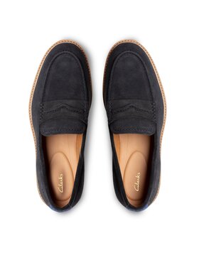 Clarks Loaferice Atticus LTSlip 26172441 Tamnoplava