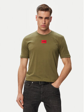 HUGO HUGO Футболка Diragolino212 50447978 Зелений Regular Fit