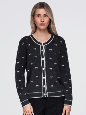 Ombre Ombre Svetr OW-SW-E0032 Tmavě šedá Regular Fit