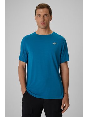 4F 4F Koszulka techniczna TREKKING Niebieski Regular Fit