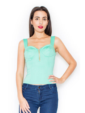 Lenitif Lenitif Bluzka K102 Zielony Regular Fit