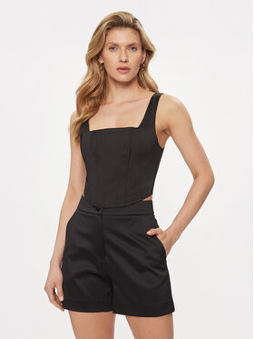Guess Guess Top Sia W4GH47 WDEE2 Schwarz Regular Fit