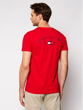 Tommy Hilfiger Tommy Hilfiger T-shirt Back Logo MW0MW17681 Crvena Regular Fit